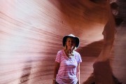 Debbie in the slot canyon